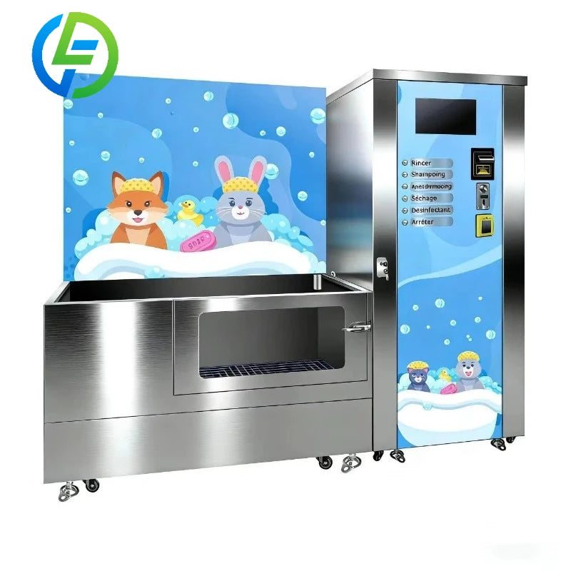 Customize Self-Service Vending Machine for Small and Big Pets Portable Pet Cleaning & Bathing Station Dog Cat Washing Station
