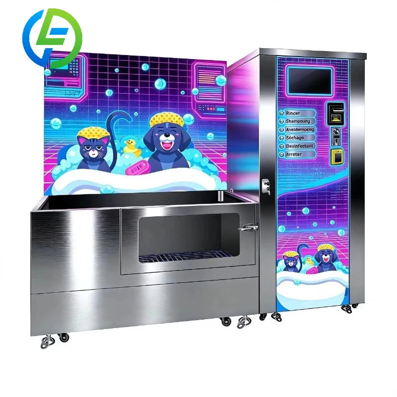 Customize Self-Service Vending Machine for Small and Big Pets Portable Pet Cleaning & Bathing Station Dog Cat Washing Station