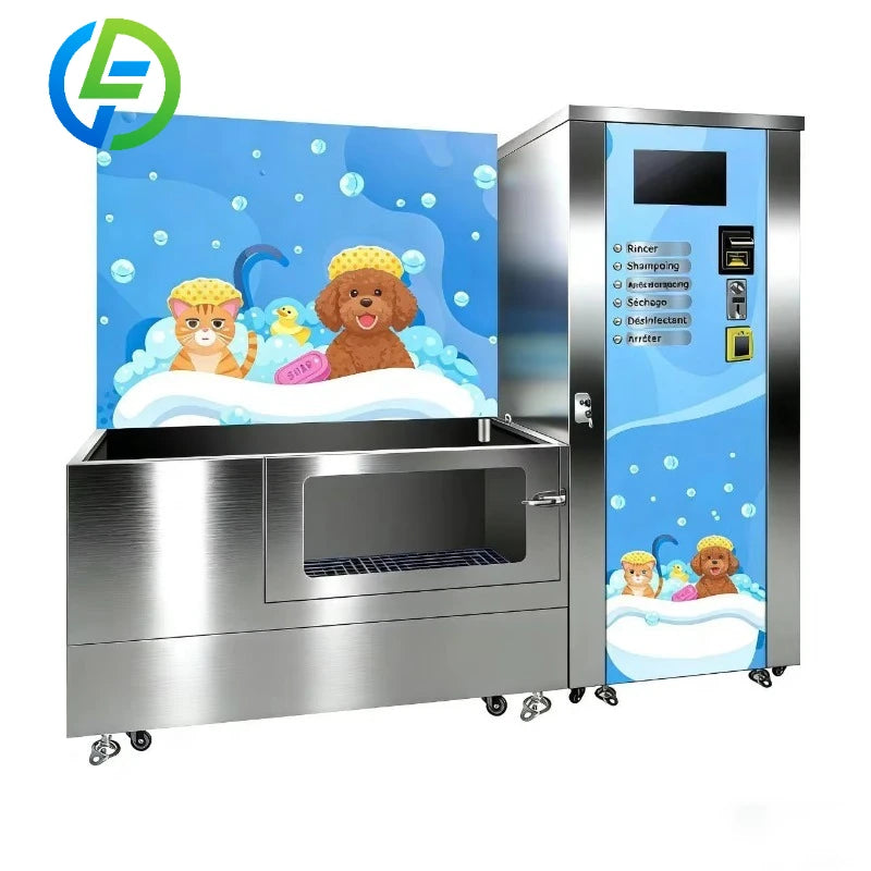 Customize Self-Service Vending Machine for Small and Big Pets Portable Pet Cleaning & Bathing Station Dog Cat Washing Station