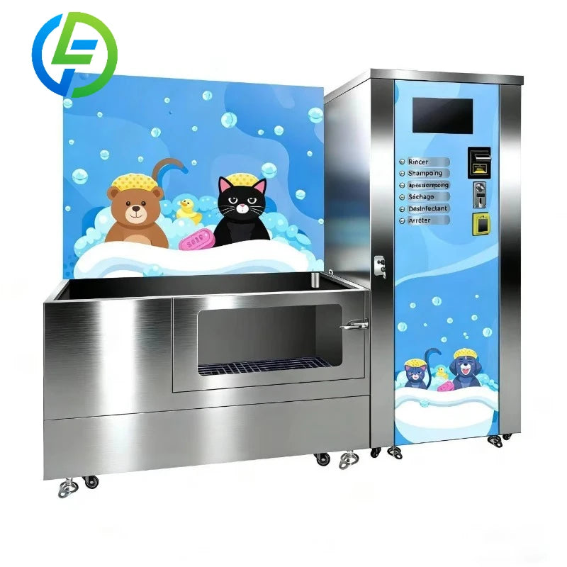 Customize Self-Service Vending Machine for Small and Big Pets Portable Pet Cleaning & Bathing Station Dog Cat Washing Station