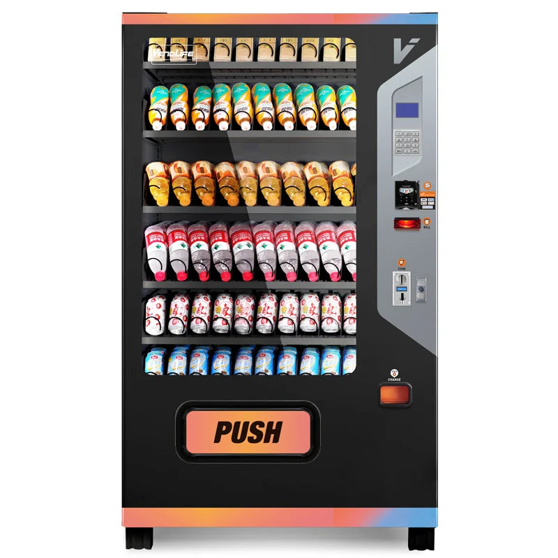 Smart 24H Self Auto Service Customized Bulk Combo Cold Snack Drink Vending Machine Touch Screen Commercial Hotel Vendor Hot Sale