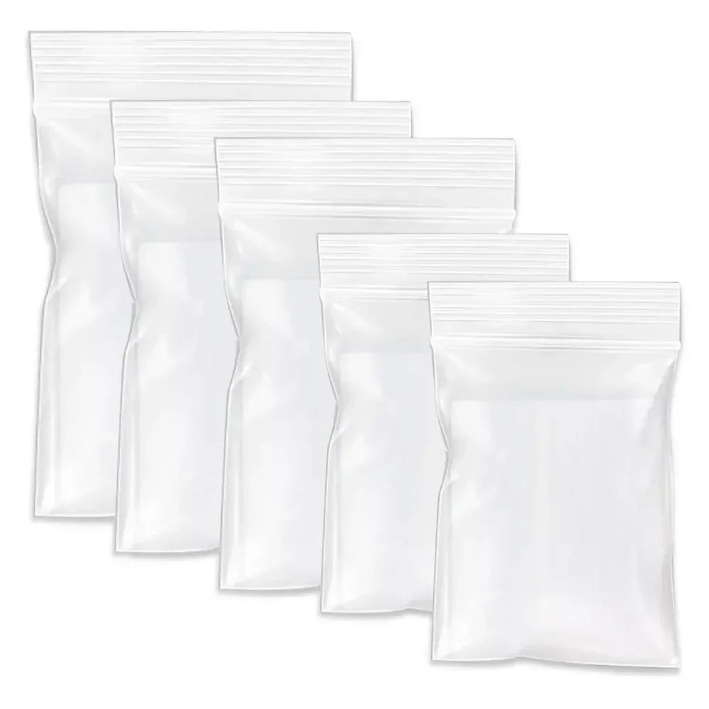 Thicken Zipper Sealed Bags Clear Plastic Storage Bag for Small Jewelry Food Packing Reclosable Zippers Sealing Pouch Wholesale