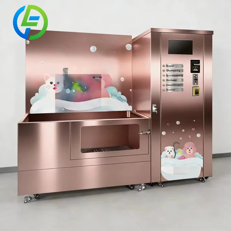 Customize Self-Service Vending Machine for Small and Big Pets Portable Pet Cleaning & Bathing Station Dog Cat Washing Station