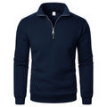 Autumn Men's Quarter Zip Up Sweaters Slim Fit Lightweight Outdoor Mock Neck Pullover Sweaters Half Turtleneck Knitted Streetwear
