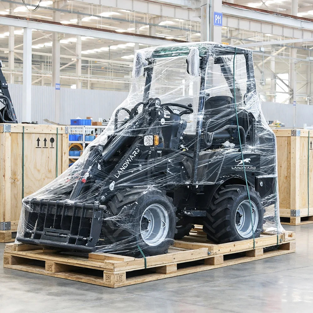 New 4 Wheel Mini Loader Compact Transporter Loader Customized CE Euro 5 Diesel Loader Yard Loader With Bucket Europe Hot Sale