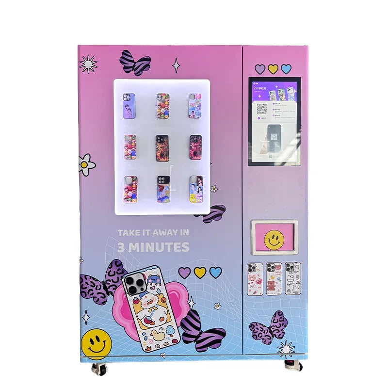 Customized Hot Sale Self-Service Diy Phone Case Printing Machine Smart Touch Screen Vending Machine for Phone Cases