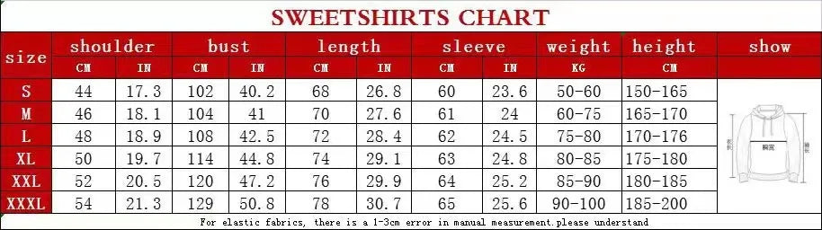 Hoodies Men's Sweatshirt 2026 Street Fashion Gothic Punk Hip-Hop Zipper Print Hooded Sweatshirt Hoodie Sweatshirt Man's Clothing