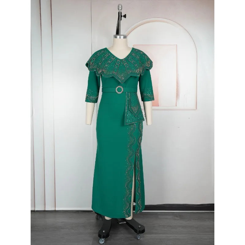Abayas For Women Dubai African Muslim Fashion Dress Caftan Marocain Evening Party Dresses Satin Boubou Robe Djellaba Femme 2025