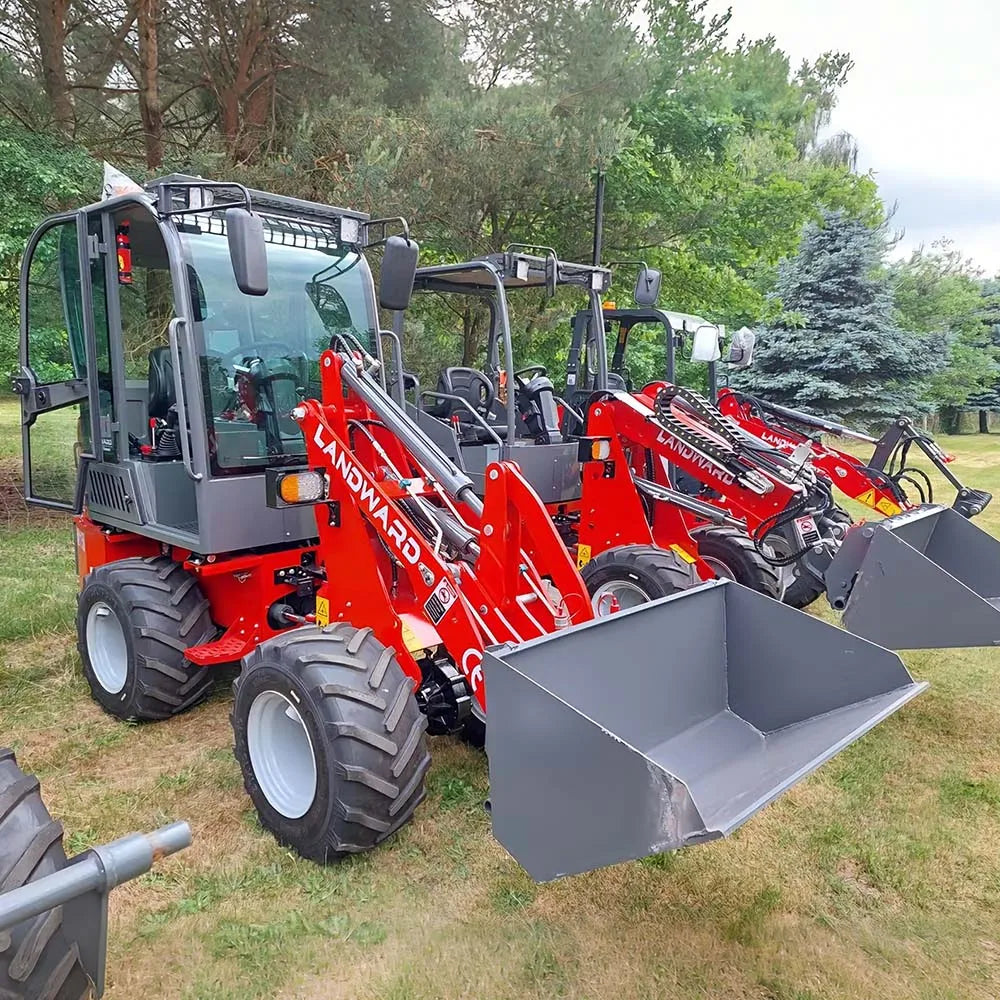New 4 Wheel Mini Loader Compact Transporter Loader Customized CE Euro 5 Diesel Loader Yard Loader With Bucket Europe Hot Sale